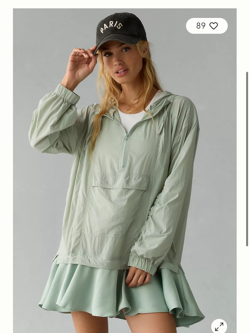 Daily Practice by Anthropology Ruffle-Hem Half-zip Pullover Dress
